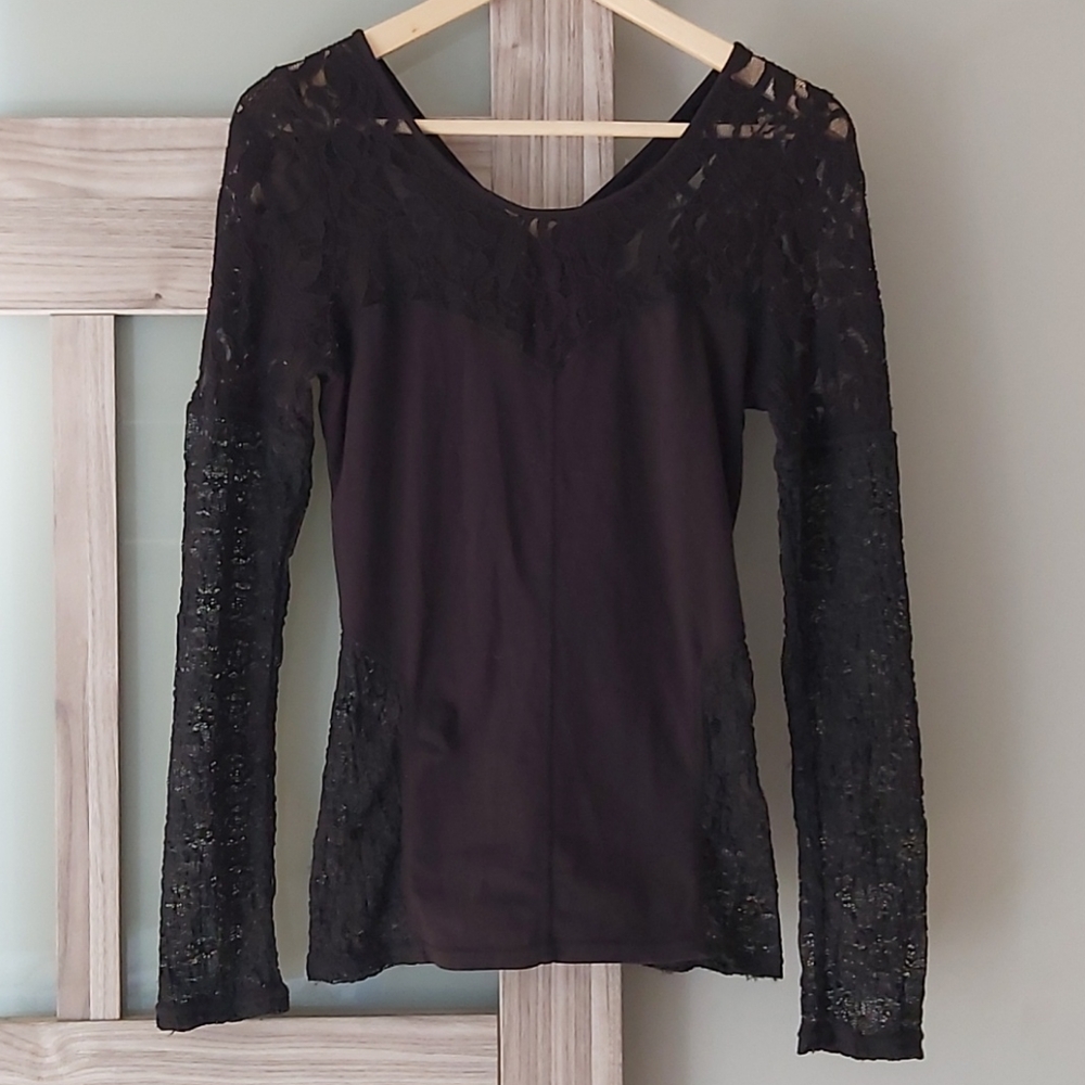 FreePeople longsleeve laced top